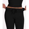 imageAnotherChill Womens 2 Piece Lounge Sets Straight Leg Pants Set Short Sleeve Crop Tshirt Casual Outfits Comfy LoungewearBlack