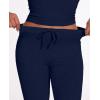 imageAnotherChill Womens 2 Piece Lounge Sets Straight Leg Pants Set Short Sleeve Crop Tshirt Casual Outfits Comfy LoungewearNavyblue
