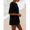 imageAnotherChill Womens Athletic Romper With Pockets Workout Tee Rompers Backless Oversized Onesie Casual ActivewearBlack