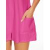 imageAnotherChill Womens Athletic Romper With Pockets Workout Tee Rompers Backless Oversized Onesie Casual ActivewearHotpink