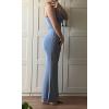 imageAnotherChill Womens Casual Lounge Slip Long Dress Sexy Sleeveless Backless Bodycon Maxi Dresses 2025 Summer Slim ElegantBlue