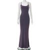imageAnotherChill Womens Casual Lounge Slip Long Dress Sexy Sleeveless Backless Bodycon Maxi Dresses 2025 Summer Slim ElegantPurple