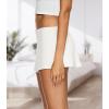 imageAnotherChill Womens Low Waist Micro Mini Skorts Skirt with Builtin Shorts Sexy Stretch Black Skirts Basic Summer OutfitsWhite