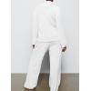 imageAnotherChill Womens Pajamas Set Long Sleeve Button Down Ribbed Knit 2 Piece Sleep Sets Loungewear Soft PjsWhite