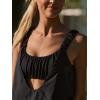 imageAnotherChill Womens Tennis Dress Builtin Bra ampamp Matching Shorts Pockets Workout Dresses Athletic Outfits Cut Out Two PieceBlack