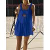 imageAnotherChill Womens Tennis Dress Builtin Bra ampamp Matching Shorts Pockets Workout Dresses Athletic Outfits Cut Out Two PieceBlue