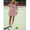 imageAnotherChill Womens Tennis Dress Builtin Bra ampamp Matching Shorts Pockets Workout Dresses Athletic Outfits Cut Out Two PiecePink