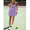 imageAnotherChill Womens Tennis Dress Builtin Bra ampamp Matching Shorts Pockets Workout Dresses Athletic Outfits Cut Out Two PiecePurple