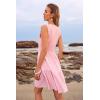imageWomens Sleeveless Summer Mini Dress Tank Flowy Tiered Short A Line Sundresses Beach Vacation Dresses with PocketsPink