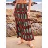 imageWomens Smocked Floral Maxi Skirts 2025 Summer Tube Dresses Flowy Boho Long A line Pleated Beach SkirtMulticolor