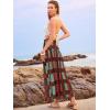 imageWomens Smocked Floral Maxi Skirts 2025 Summer Tube Dresses Flowy Boho Long A line Pleated Beach SkirtMulticolor