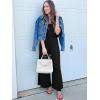 imageWomens Smocked Jumpsuits Casual Loose Sleeveless Wide Leg Long Pant Rompers Dressy One Piece Beach Vacation OutfitsBlack