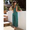 imageWomens Smocked Jumpsuits Casual Loose Sleeveless Wide Leg Long Pant Rompers Dressy One Piece Beach Vacation OutfitsPattern1