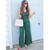 imageWomens Smocked Jumpsuits Casual Loose Sleeveless Wide Leg Long Pant Rompers Dressy One Piece Beach Vacation OutfitsPattern1