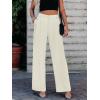 imageWomens Wide Leg Dress Pants High Waisted Business Casual Trousers Dressy Work Office Pants with PocketsBeige