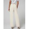 imageWomens Wide Leg Dress Pants High Waisted Business Casual Trousers Dressy Work Office Pants with PocketsBeige