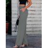 imageWomens Wide Leg Dress Pants High Waisted Business Casual Trousers Dressy Work Office Pants with PocketsDark Grey