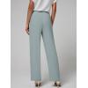 imageWomens Wide Leg Dress Pants High Waisted Business Casual Trousers Dressy Work Office Pants with PocketsTeal