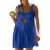 imageAnotherChill Womens Tennis Dress Builtin Bra ampamp Matching Shorts Pockets Workout Dresses Athletic Outfits Cut Out Two PieceBlue