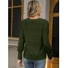 imageLace Tops for Women Dressy Casual Blouses Puff Long Sleeve V Neck Button Down Business Work ShirtsDeep Green