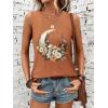 imageSleeveless Tank Tops for Women 2025 Summer Casual Blouses Graphic Tees Loose Fit Crewneck Vacation Outfits ShirtsPattern1