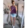 imageSleeveless Tank Tops for Women 2025 Summer Casual Blouses Graphic Tees Loose Fit Crewneck Vacation Outfits ShirtsPattern11