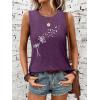 imageSleeveless Tank Tops for Women 2025 Summer Casual Blouses Graphic Tees Loose Fit Crewneck Vacation Outfits ShirtsPattern11