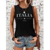 imageSleeveless Tank Tops for Women 2025 Summer Casual Blouses Graphic Tees Loose Fit Crewneck Vacation Outfits ShirtsPattern12