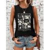 imageSleeveless Tank Tops for Women 2025 Summer Casual Blouses Graphic Tees Loose Fit Crewneck Vacation Outfits ShirtsPattern14