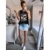 imageSleeveless Tank Tops for Women 2025 Summer Casual Blouses Graphic Tees Loose Fit Crewneck Vacation Outfits ShirtsPattern14