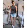 imageSleeveless Tank Tops for Women 2025 Summer Casual Blouses Graphic Tees Loose Fit Crewneck Vacation Outfits ShirtsPattern17