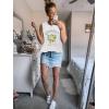imageSleeveless Tank Tops for Women 2025 Summer Casual Blouses Graphic Tees Loose Fit Crewneck Vacation Outfits ShirtsPattern18