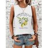 imageSleeveless Tank Tops for Women 2025 Summer Casual Blouses Graphic Tees Loose Fit Crewneck Vacation Outfits ShirtsPattern18