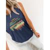 imageSleeveless Tank Tops for Women 2025 Summer Casual Blouses Graphic Tees Loose Fit Crewneck Vacation Outfits ShirtsPattern2