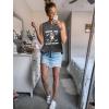 imageSleeveless Tank Tops for Women 2025 Summer Casual Blouses Graphic Tees Loose Fit Crewneck Vacation Outfits ShirtsPattern3