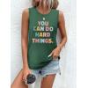 imageSleeveless Tank Tops for Women 2025 Summer Casual Blouses Graphic Tees Loose Fit Crewneck Vacation Outfits ShirtsPattern4