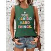 imageSleeveless Tank Tops for Women 2025 Summer Casual Blouses Graphic Tees Loose Fit Crewneck Vacation Outfits ShirtsPattern4
