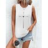 imageSleeveless Tank Tops for Women 2025 Summer Casual Blouses Graphic Tees Loose Fit Crewneck Vacation Outfits ShirtsPattern5