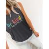 imageSleeveless Tank Tops for Women 2025 Summer Casual Blouses Graphic Tees Loose Fit Crewneck Vacation Outfits ShirtsPattern6