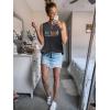 imageSleeveless Tank Tops for Women 2025 Summer Casual Blouses Graphic Tees Loose Fit Crewneck Vacation Outfits ShirtsPattern6