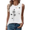imageSleeveless Tank Tops for Women 2025 Summer Casual Blouses Graphic Tees Loose Fit Crewneck Vacation Outfits ShirtsPattern7
