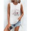 imageSleeveless Tank Tops for Women 2025 Summer Casual Blouses Graphic Tees Loose Fit Crewneck Vacation Outfits ShirtsPattern8