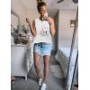 imageSleeveless Tank Tops for Women 2025 Summer Casual Blouses Graphic Tees Loose Fit Crewneck Vacation Outfits ShirtsPattern8
