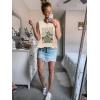 imageSleeveless Tank Tops for Women 2025 Summer Casual Blouses Graphic Tees Loose Fit Crewneck Vacation Outfits ShirtsPattern9