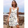 imageSummer Dresses for Women 2025 Sleeveless Floral Boho Swimsuit Cover Ups Casual Button Beach Vacation Tank SundressesPattern1