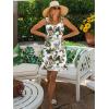 imageSummer Dresses for Women 2025 Sleeveless Floral Boho Swimsuit Cover Ups Casual Button Beach Vacation Tank SundressesPattern11