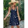 imageSummer Dresses for Women 2025 Sleeveless Floral Boho Swimsuit Cover Ups Casual Button Beach Vacation Tank SundressesPattern12