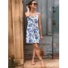 imageSummer Dresses for Women 2025 Sleeveless Floral Boho Swimsuit Cover Ups Casual Button Beach Vacation Tank SundressesPattern13