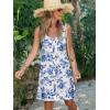 imageSummer Dresses for Women 2025 Sleeveless Floral Boho Swimsuit Cover Ups Casual Button Beach Vacation Tank SundressesPattern13