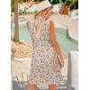 imageSummer Dresses for Women 2025 Sleeveless Floral Boho Swimsuit Cover Ups Casual Button Beach Vacation Tank SundressesPattern14